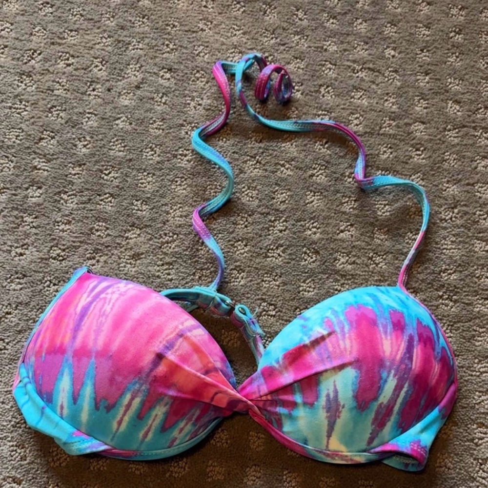 Vibrant Tie-Dye Bikini Top